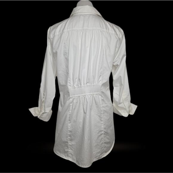 CAbi Style 352 Button Down French Cuff Tunic Sz Large in White - Picture 3 of 9